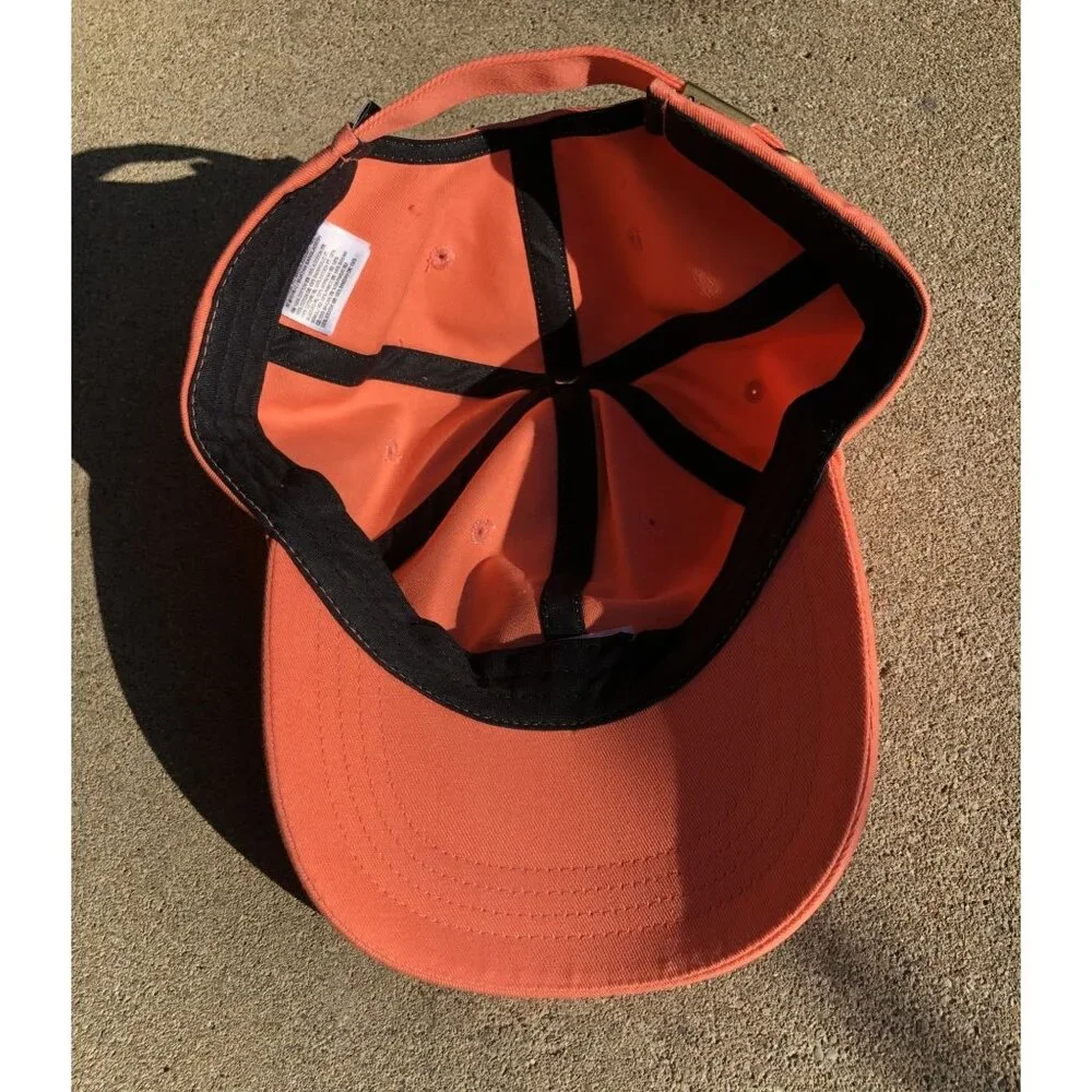 Vans Unisex Adjustable Orange Cotton Strap Back Hat With Embroidered Logo Skater - Picture 6 of 8